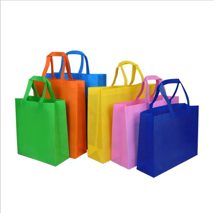 Custom logo pp non woven nonwoven reusable market shopping tote bag with logo