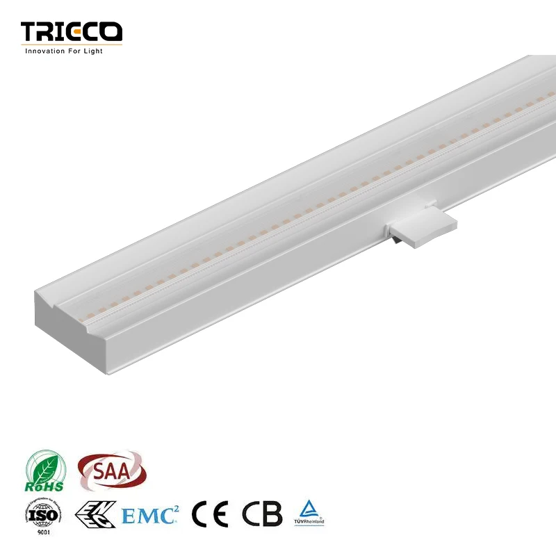 Универсальный модульный линейный светильник Trieco Industraial для всех популярных магистралей на рынке ЕС