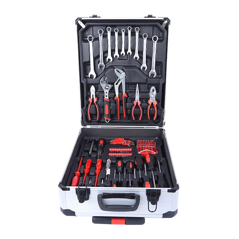 Factory Supply 187 pcs Tool Box Set Car Fix Tools Set Box Portable Hand Tools Set
