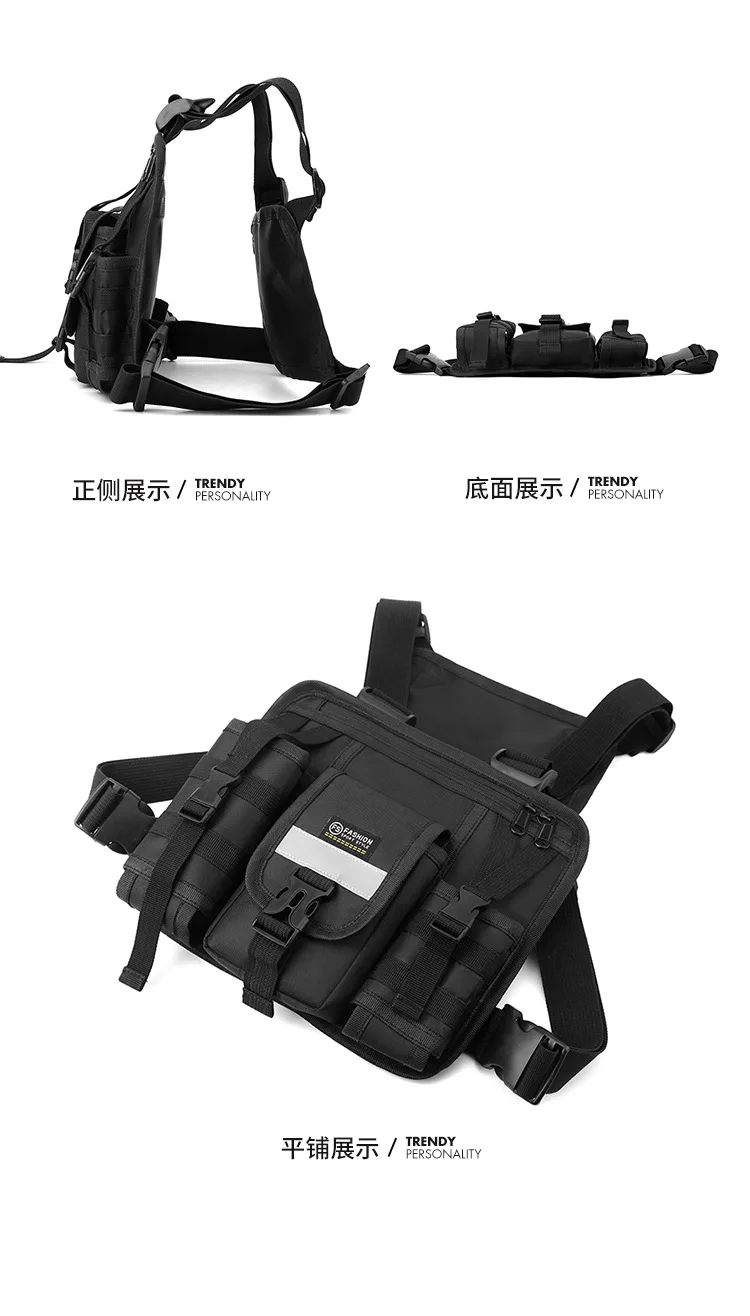 China Factory Price Golden Supplier Fitness Fashion Waterproof And Durable Leather Training Running Jogging Sport Men Chest Bag