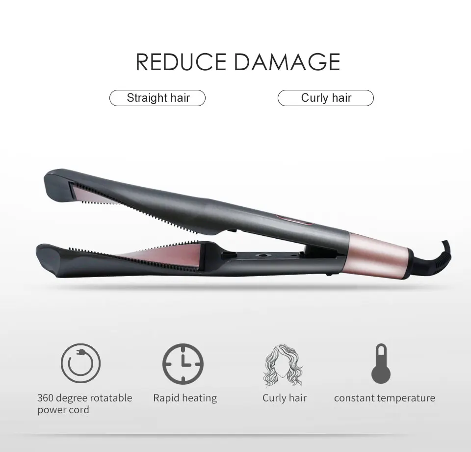 Wholesale Price Private Label Professional Hair Straightener PTC 450 degree Salon Curling Hair Flat Irons