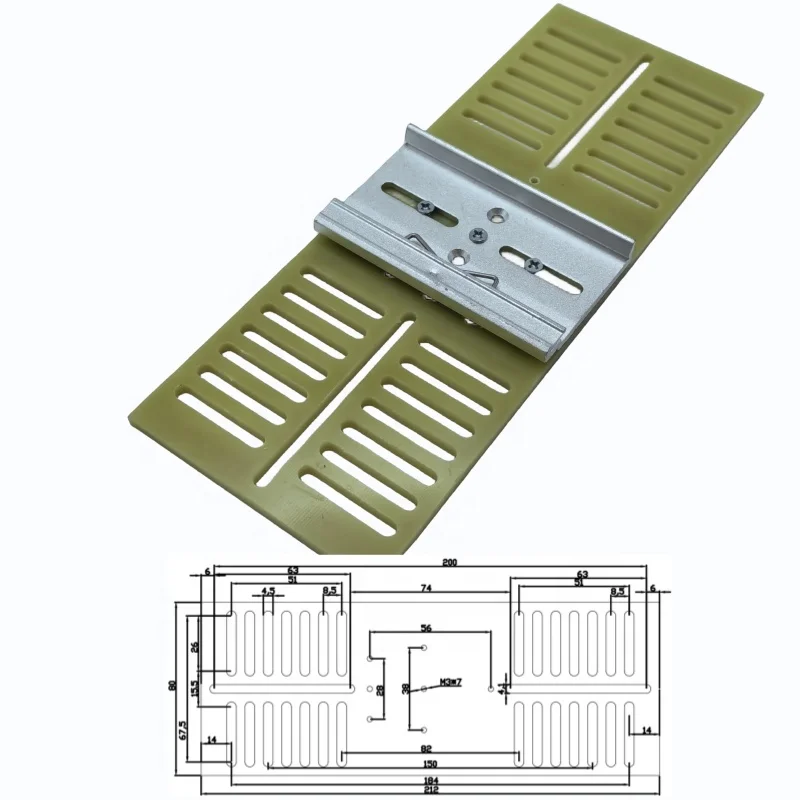 Installed on 35mm DIN rail  linear rail clip clamp
