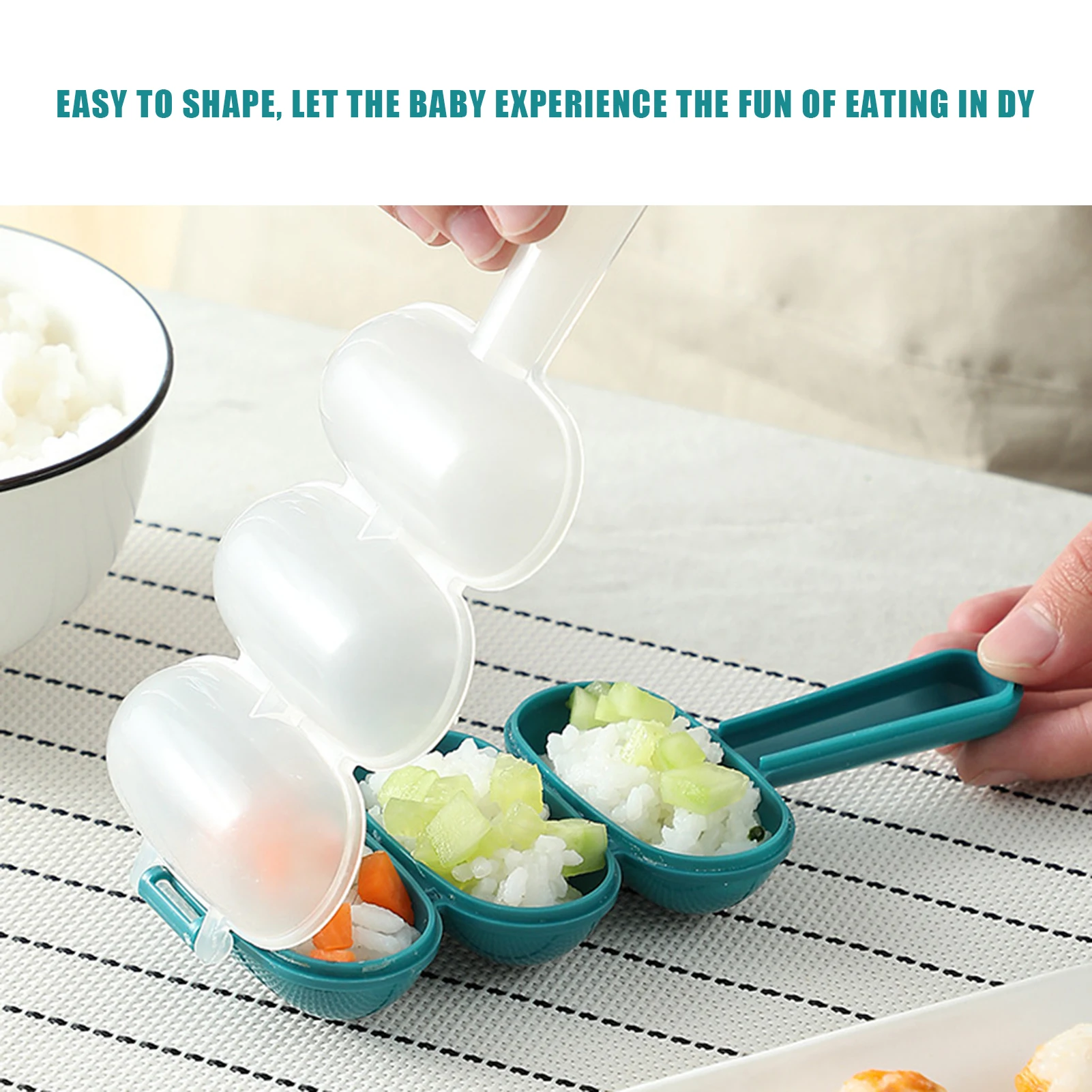 Rice Ball Shaker DIY er Shakers Lunch Maker Mould Onigiri Mold Shaped