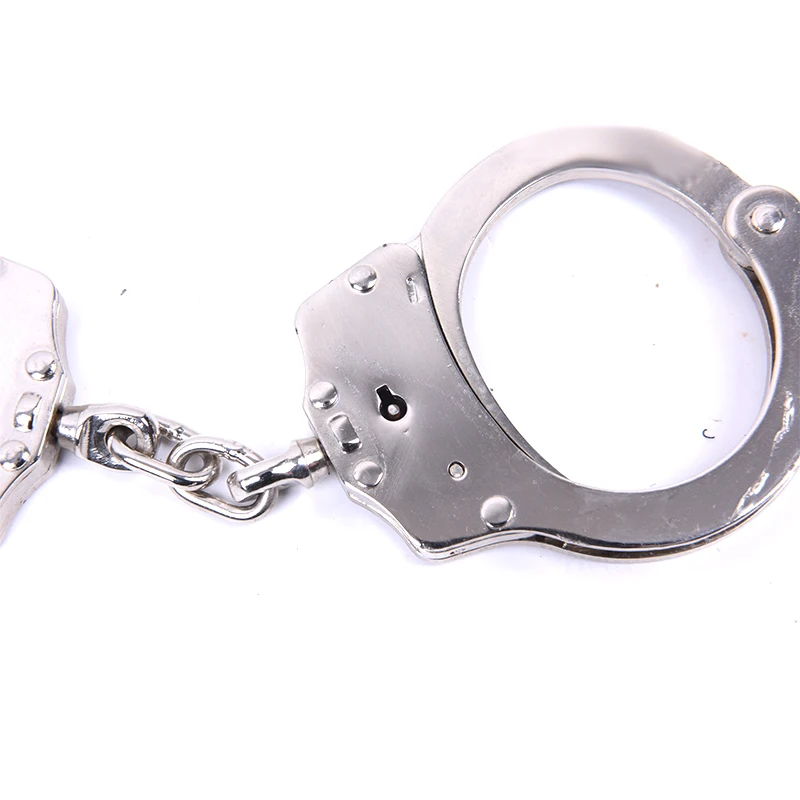 wholesale cheap tactical chain carbon steel & nickel plated handcuff