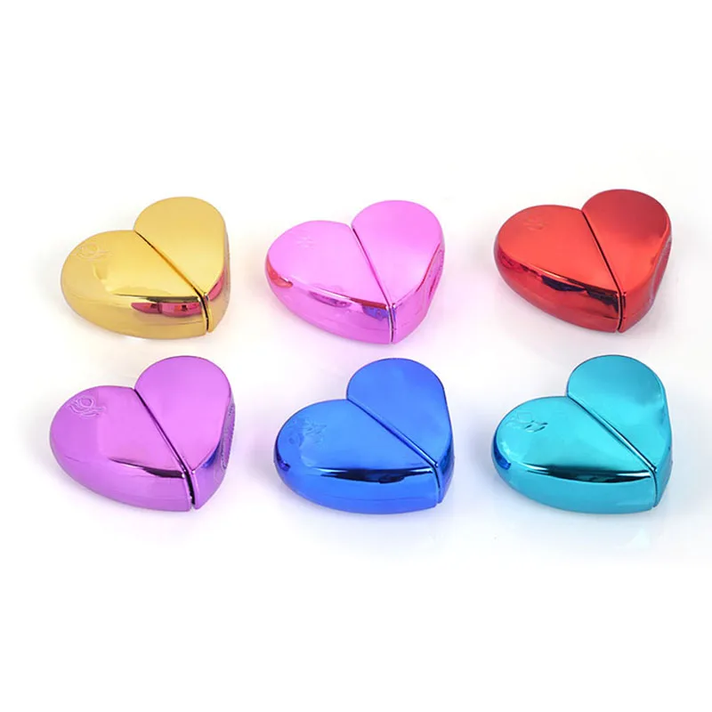 25ml electroplating heart-shaped glass perfume bottle pressing spray pump perfume packaging container