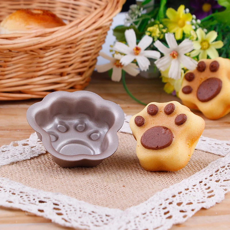 Cat Claw Rabbit Head Bear Paw Cake Mold Single Pack Non-stick Hair Cake Rice Cake Mold Cat Claw Cartoon Baking Mold