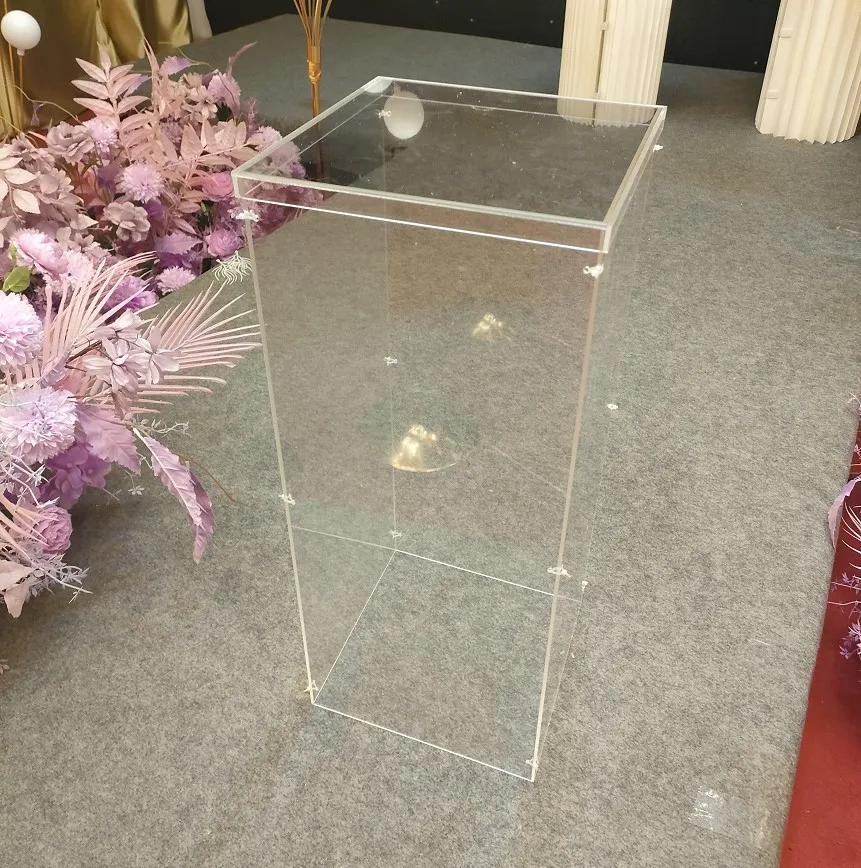 new acrylic flower stand wedding decoration clear stand for wedding 40/60/80/100cm