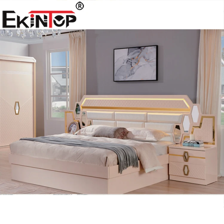 Ekintop двуспальная кровать современная мебель для спальни деревянная