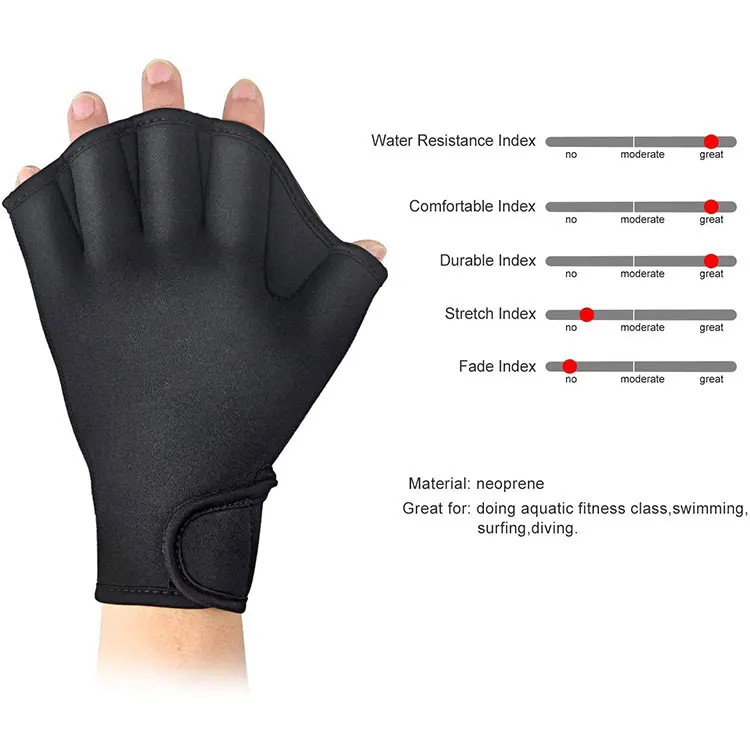 Неопреновые хорошо сшитые перчатки для погружения на верхнюю часть тела