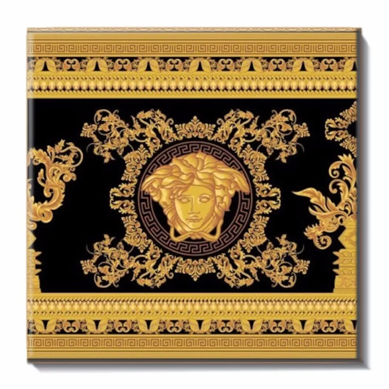 Factory hot selling high quality custom Medusa handmade art ceramic tile Carpet tile for the background wall bathroom toilet