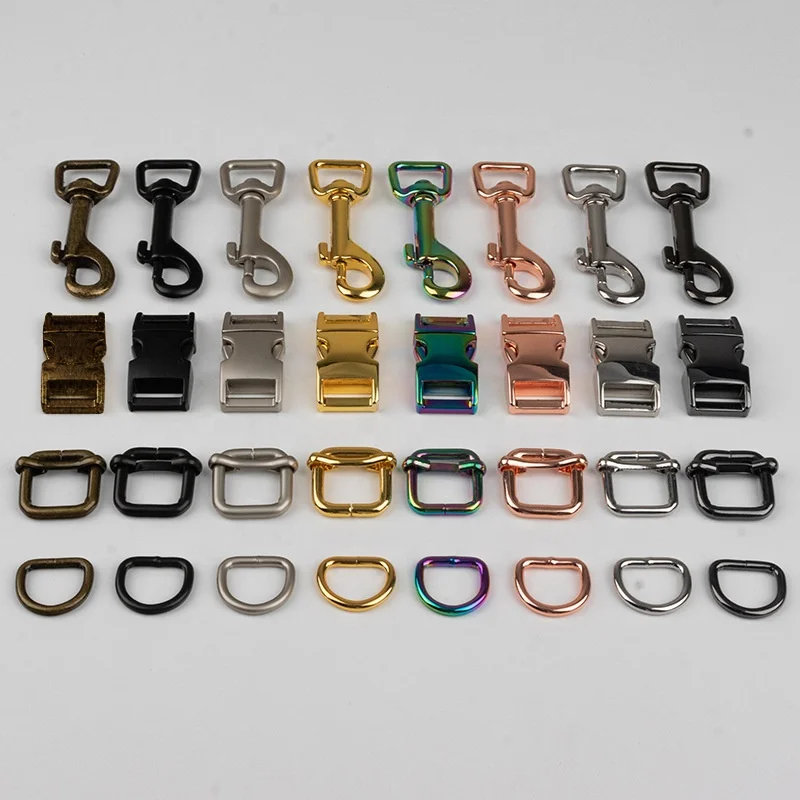 High Quality Multi Color Multi Size Metal Buckle For Belt Dog Collar Bag Pet Leash Hardware Accessory Supplies Wholesale