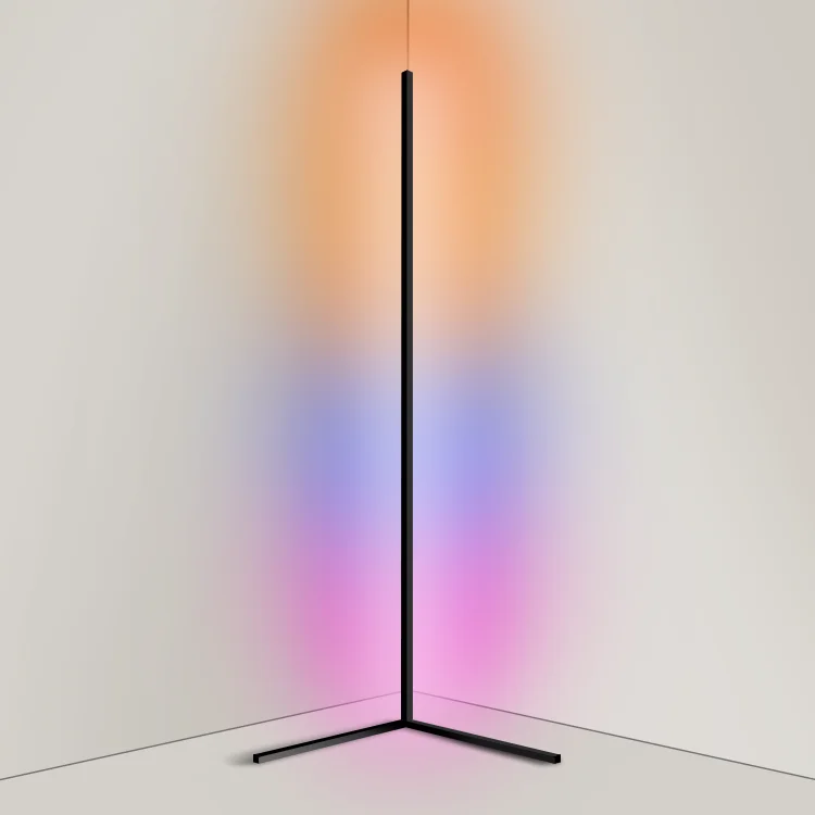 Guangzhou Standing Corner Wall  Sconce Decoration LED Dance RGB Corner Floor Lamps LED Modern Floor Lamp