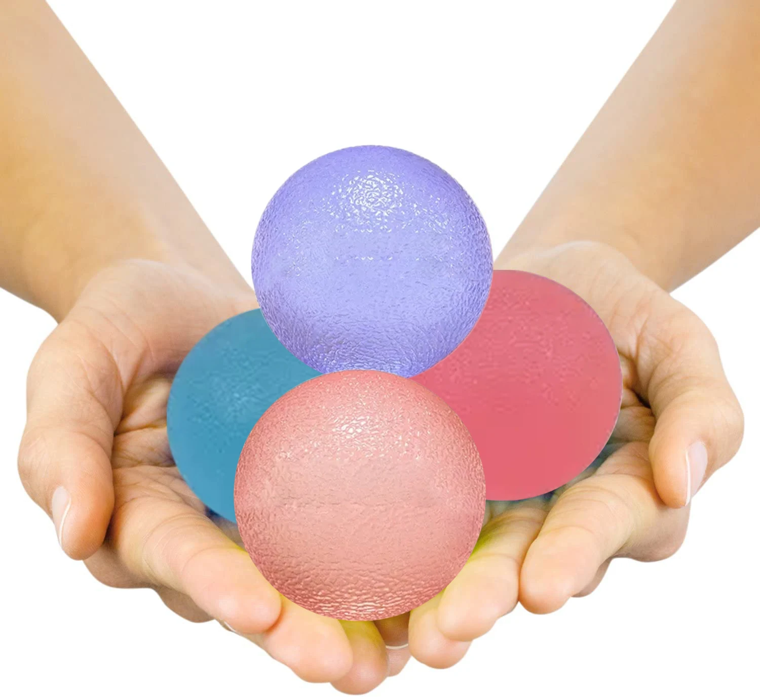 China Factory Direct Sale TPR Heart Shaped Stress Ball Hand Grip Fitness Ball Custom Logo To Be Printed Train-stress-ball