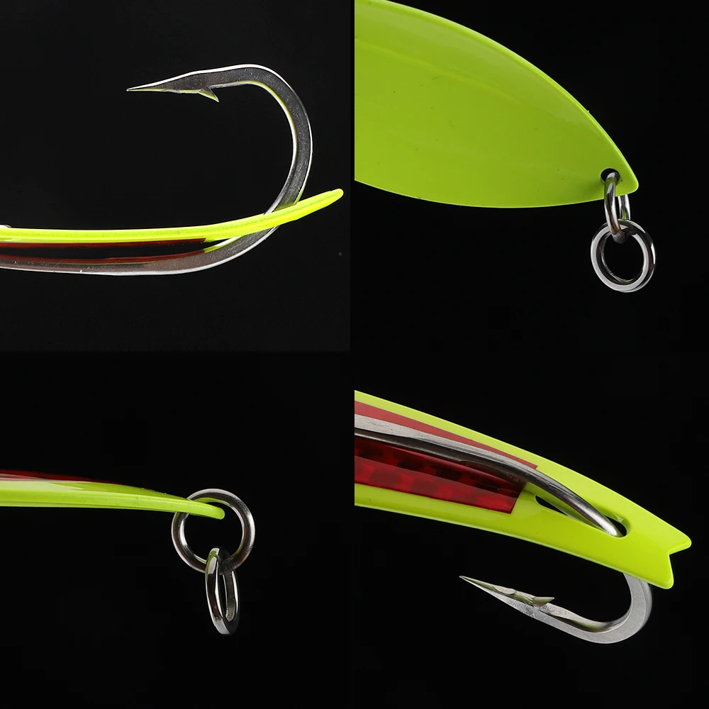 SUPERIORFISHING Hot Sale Fishing Drone Spoon Stainless Steel Hook Metal Spoon Lures Fishing Trolling Lure