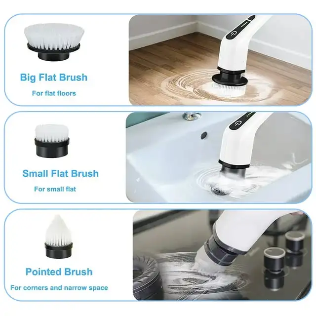Low Price Bathroom Bathtub Electric Cleaning Brush Rotary Scrubber