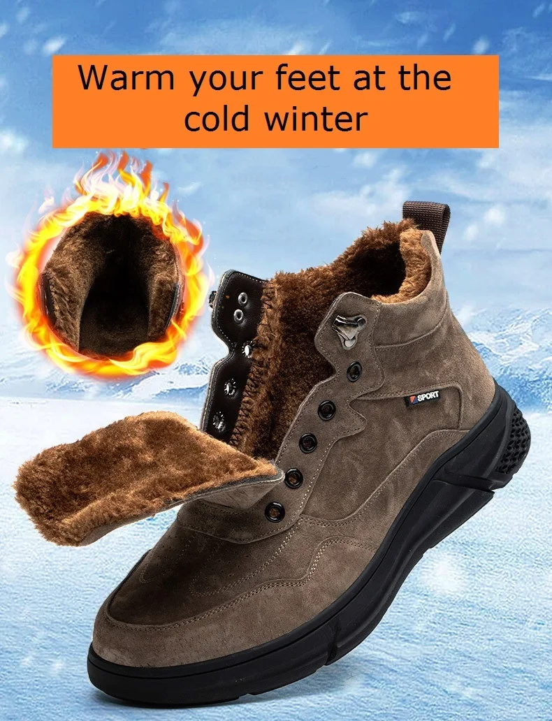 Hot selling Winter Safety Shoes Factory Wholesale Puncture Proof Work Construction Steel Toe Sneakers Warm Safety Shoes boots