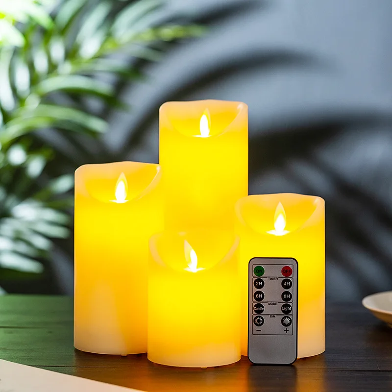 led candles electric candle Flameless Candles set 10-Key Remote Control