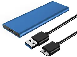 M.2 SSD Enclosure M2 SATA NGFF to USB 3.0 Adapter Aluminum 5Gbps B-Key SSD Case Portable External Case for 2230 2242 2260 2280