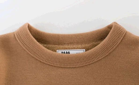 
Smile Logo kids sweater winter wear, dark brown color boys child sweater 