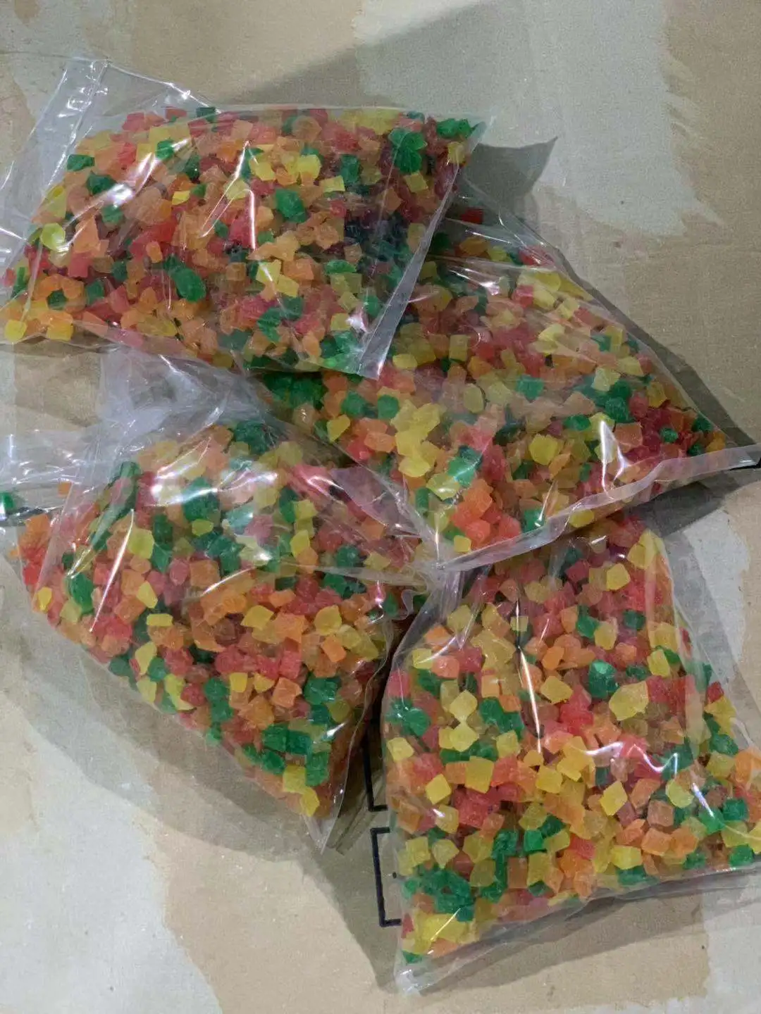 
Chinese papaya dried mixed color 8-10mm 