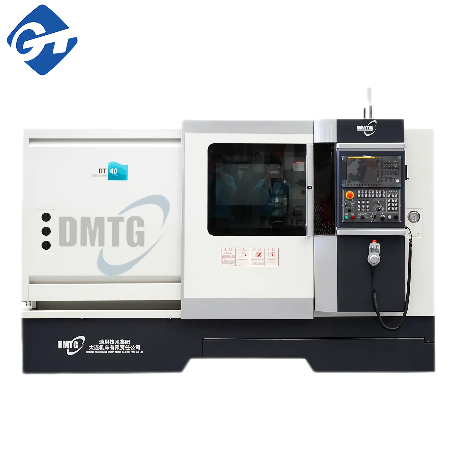 GT DMTG 220 В однофазный домашнее характеризующийся высокопрочными конструкциями Fagor трубной резьбы токарный станок с ЧПУ DT40 наклонной станиной 1 метр C