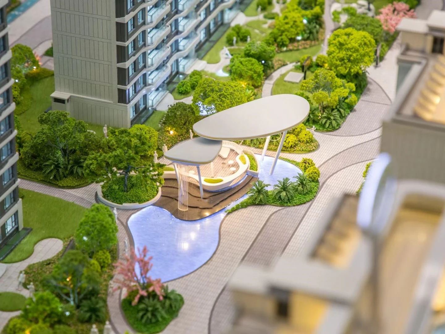 3D Miniature Scale Building Model Construction House Modeling for Real Estate model