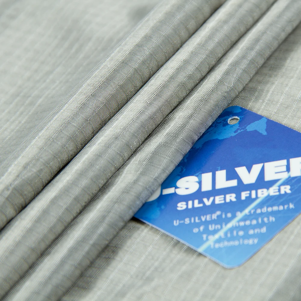 High Attenuation 70dB Pure Silver Coated Nylon EMF Shielding High Conductivity Faraday Fabric