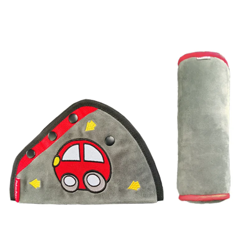 Soft suede child safety belt limiter adjusting retainer shoulder cover protective cover interior articles