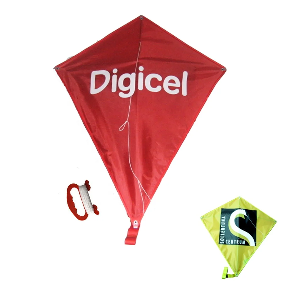 Wholesale chinese custom easy flying promotion  advertising kite with logo from kite factory