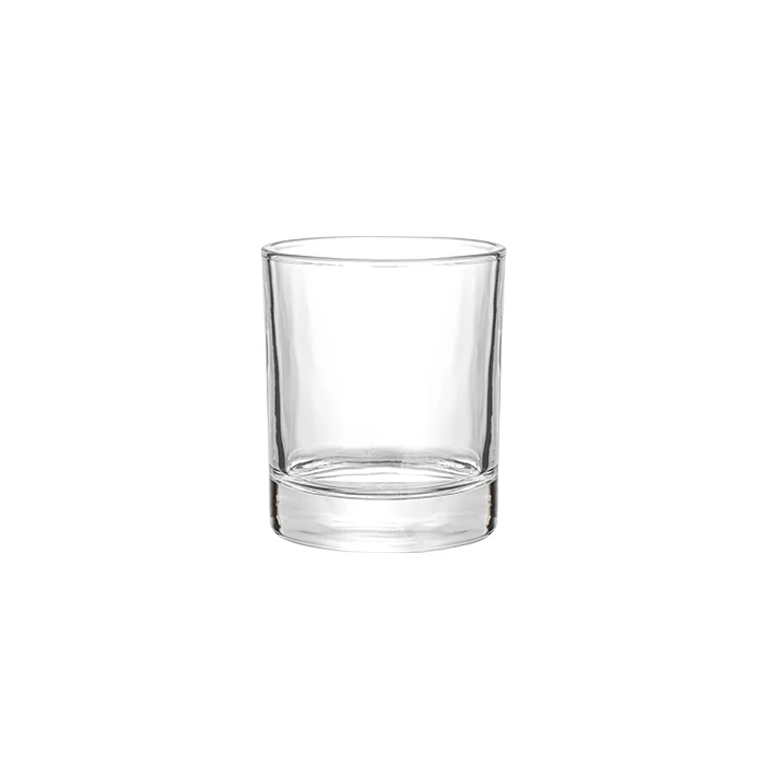 8 oz  10 oz transparent glass candlestick factory wholesale customized color and logo