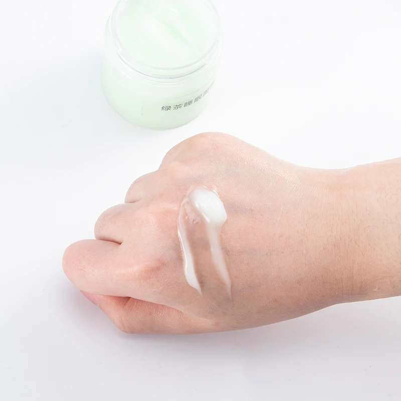 Oem Wholesale Korean Cleansing Moisturize Collagen Organic Face Cleaning Purifying Sleeping Mud Clay Green Tea Facial Mask