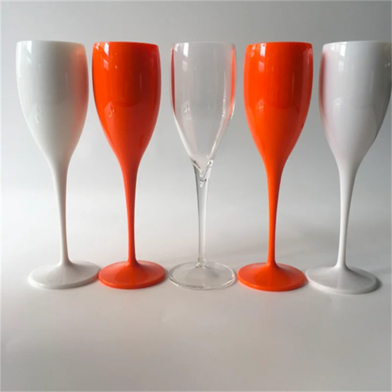 Amazon Hot Sale 16oz PS Plastic 100% Tritan stemless wine glasses Cocktail glasses champagne cocktail Many Colors For Wedding