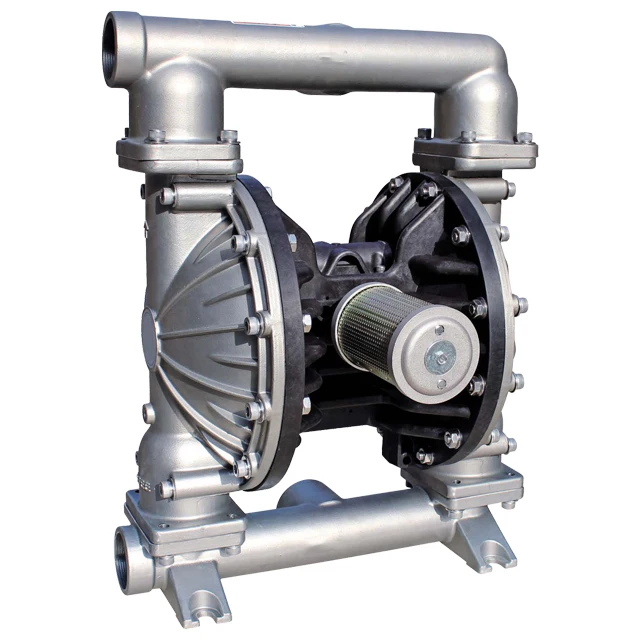 SS304 SS316 SS316L Anti solvent resistance Pneumatic Air operated Double Diaphragm Pump
