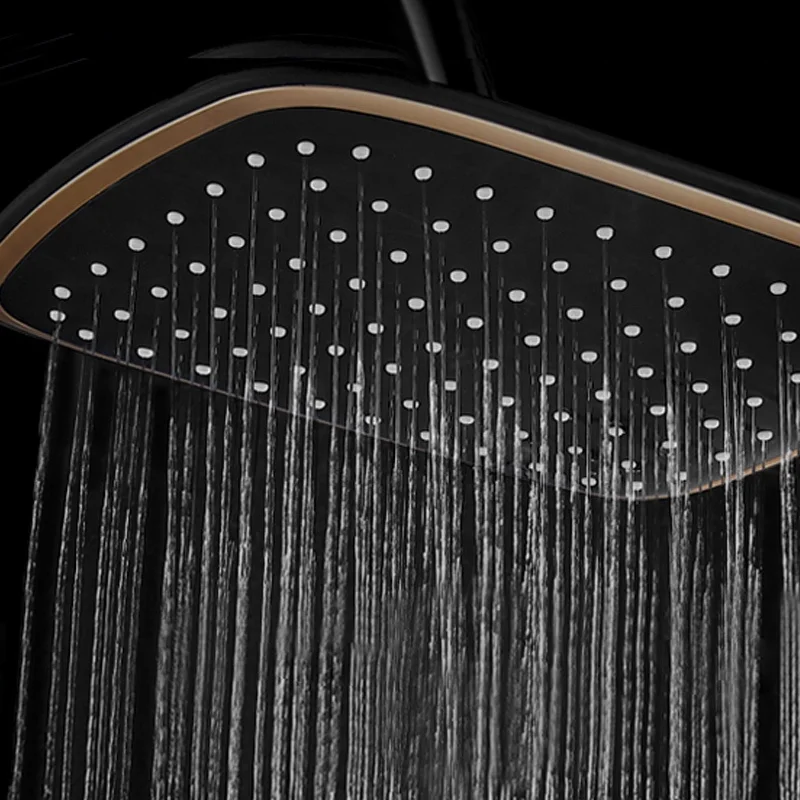 shower set wall mounted brass tap Bathroom taps luxury brass kits rain rainfall showerset mixer faucet set shower equipment