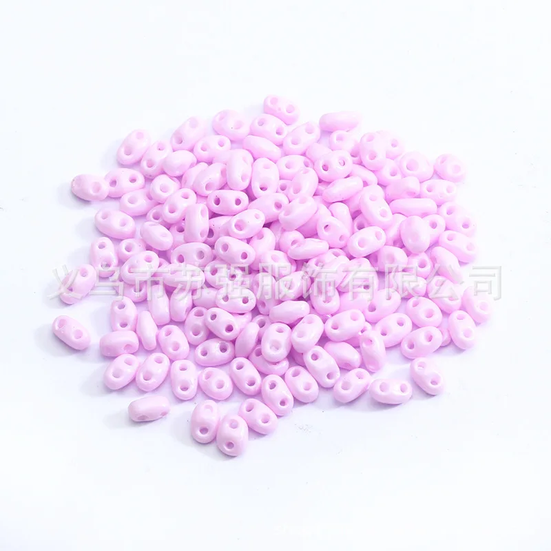SC 2024 New Arrival 2.5x5 mm Pig Nose Beads Exquisite Rhombus Double Hole Glass Seed Beads For Jewelry Making
