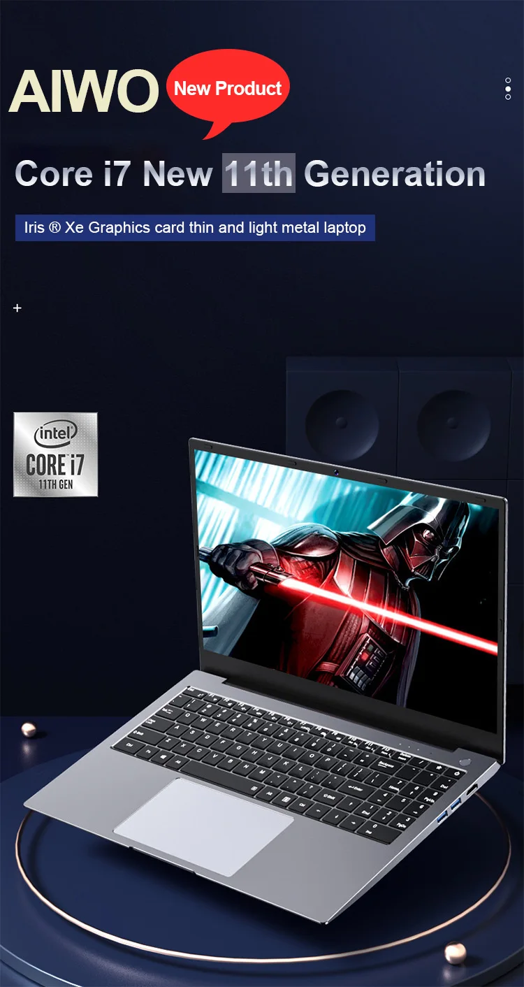 AIWO Laptops Core i7 Gaming Computer Laptop SSD I7 1165G7/I5 1135G7 DDR4 128GB/256GB/512GB/1024GB Screen Educational Notebook