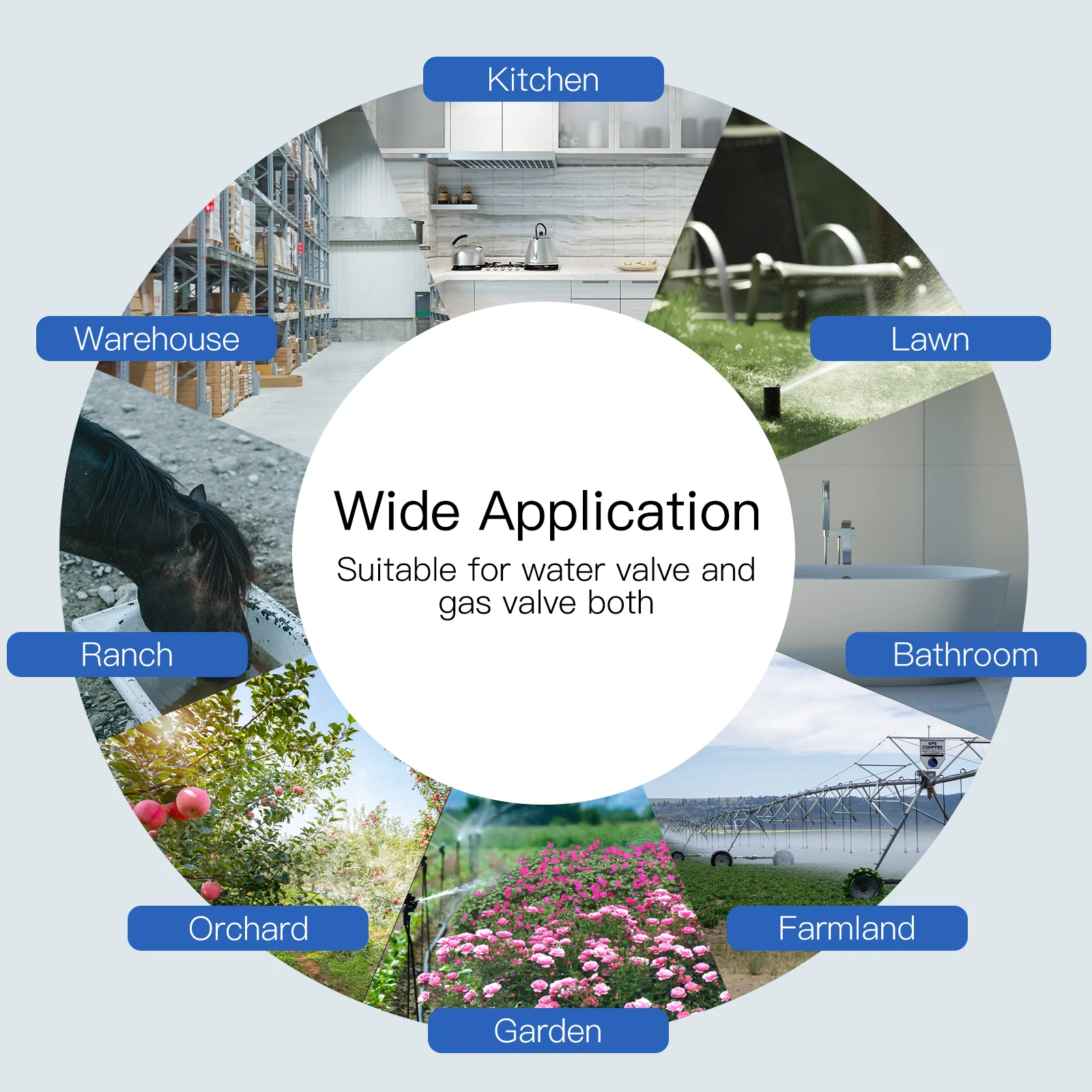 Wifi Zigbee контроллер водяного газового клапана для Tuya приложение пульт дистанционного управления труба садовый спринклер газон кухня ранчо ванная комната склад