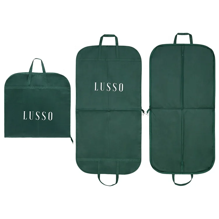 Custom Eco Men Suit Garment Dust Bag Gown Women Wedding Dress Storage Bag With Logo