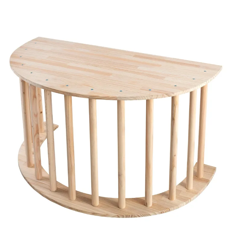 Wooden Climbing Toy Arch Rocking Chair Kids Balance Rocker Board