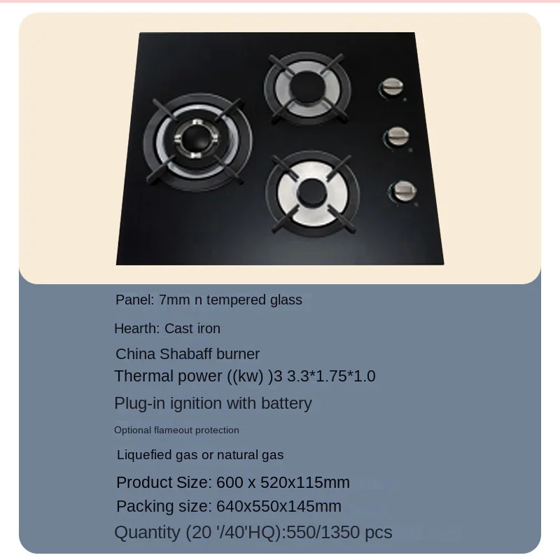 Hot Sale Kitchen Appliance 4 Burners Gas Range / Cover Plates Stove Cooker CB Ce Stainless Steel Rohs Free Spare Parts GS Vestar
