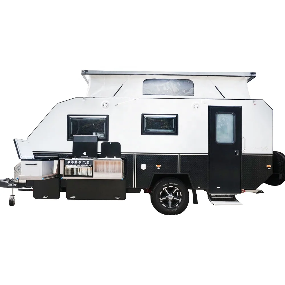 Source Aircraft grade Aluminum Lightweight 3 5 people utv caravan trailer off road camper trailer tent AU Standard  accessories