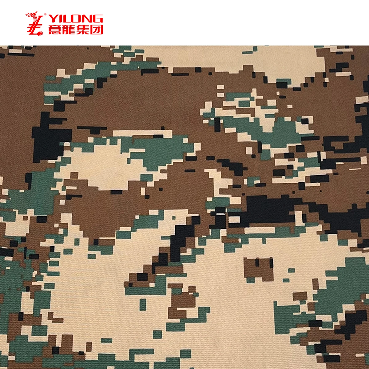 YI LONG Factory Ex-factory Price Wholesale Milispec Polycotton TC/CVC Pixel Digital Woodland Camouflage For Apparel Uniform