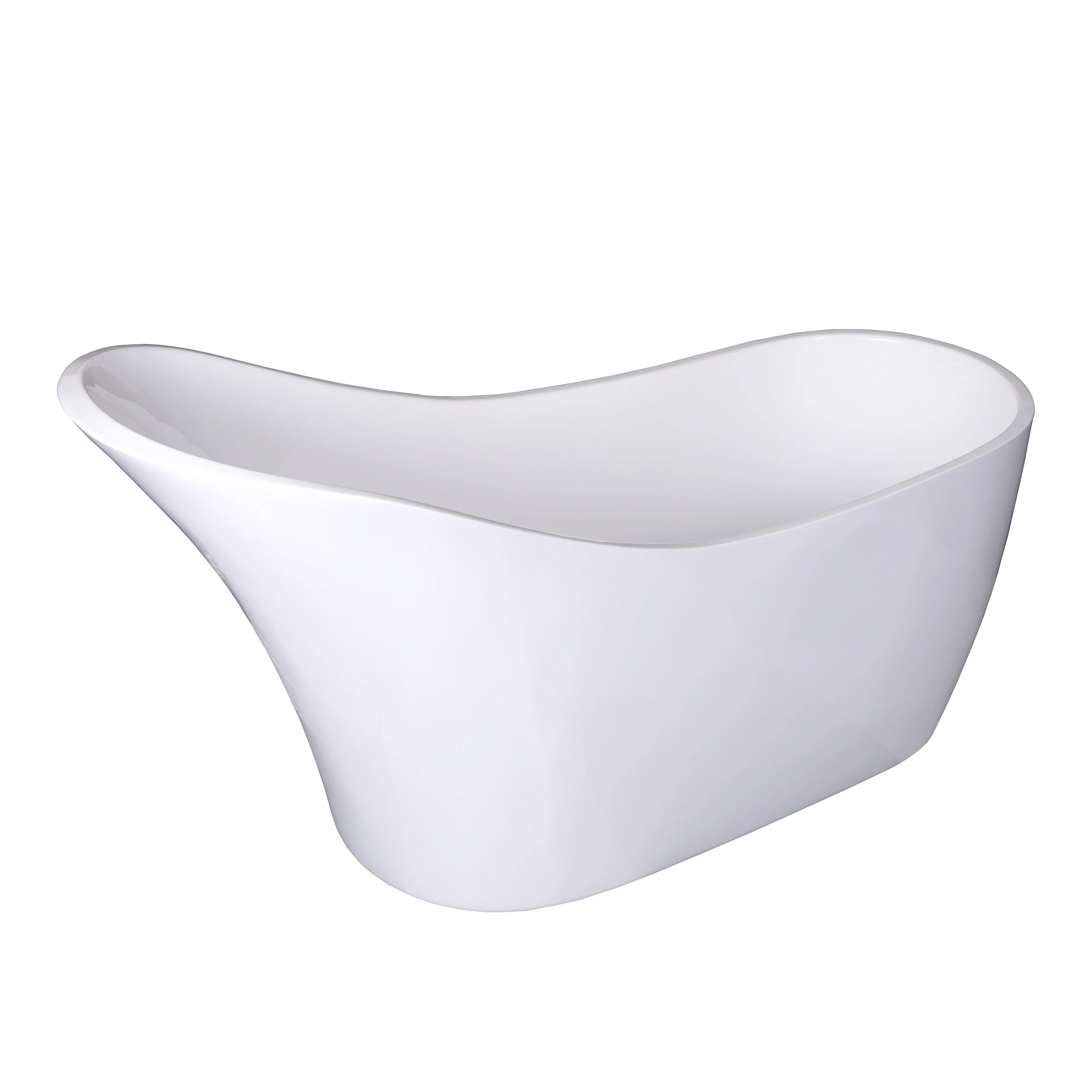 Fashion soaking bathtubs china indoor modern freestanding white acrylic bathtub