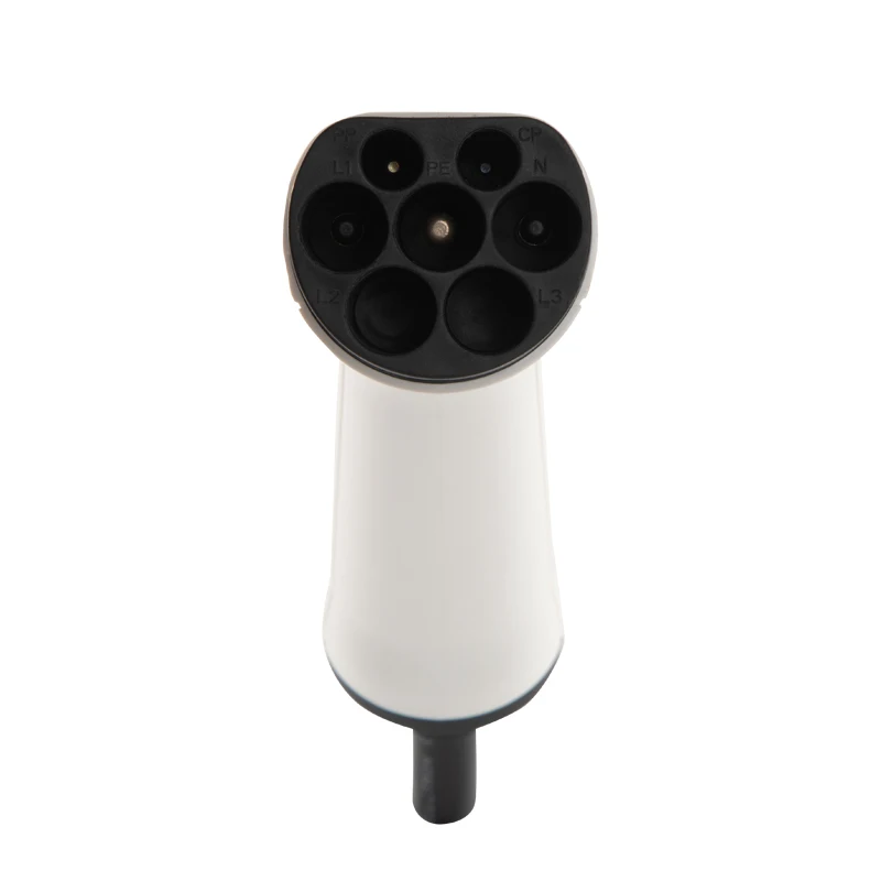 IP 54  level high electric performance spring type 5 m Type 2 to Type 2 spiral 32 A 3 Phase EV charging cable