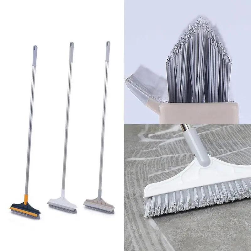 1Pcs Rotating Bathroom Kitchen Floor Crevice Cleaning Brush Brushes Long Handle Stiff Broom Mop for Washing Windows Toilet Brush