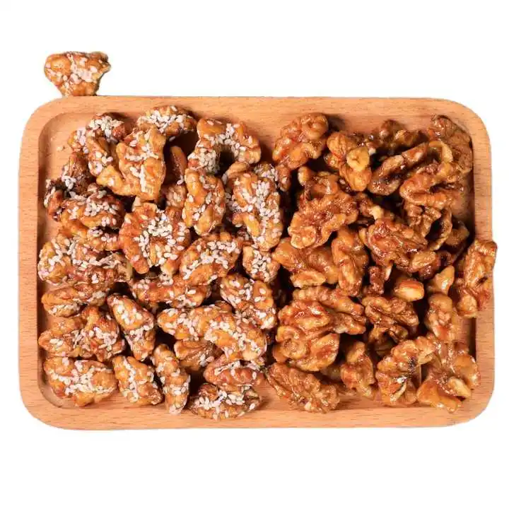 Casual canned snack sweet amber syrup walnut with Sesame