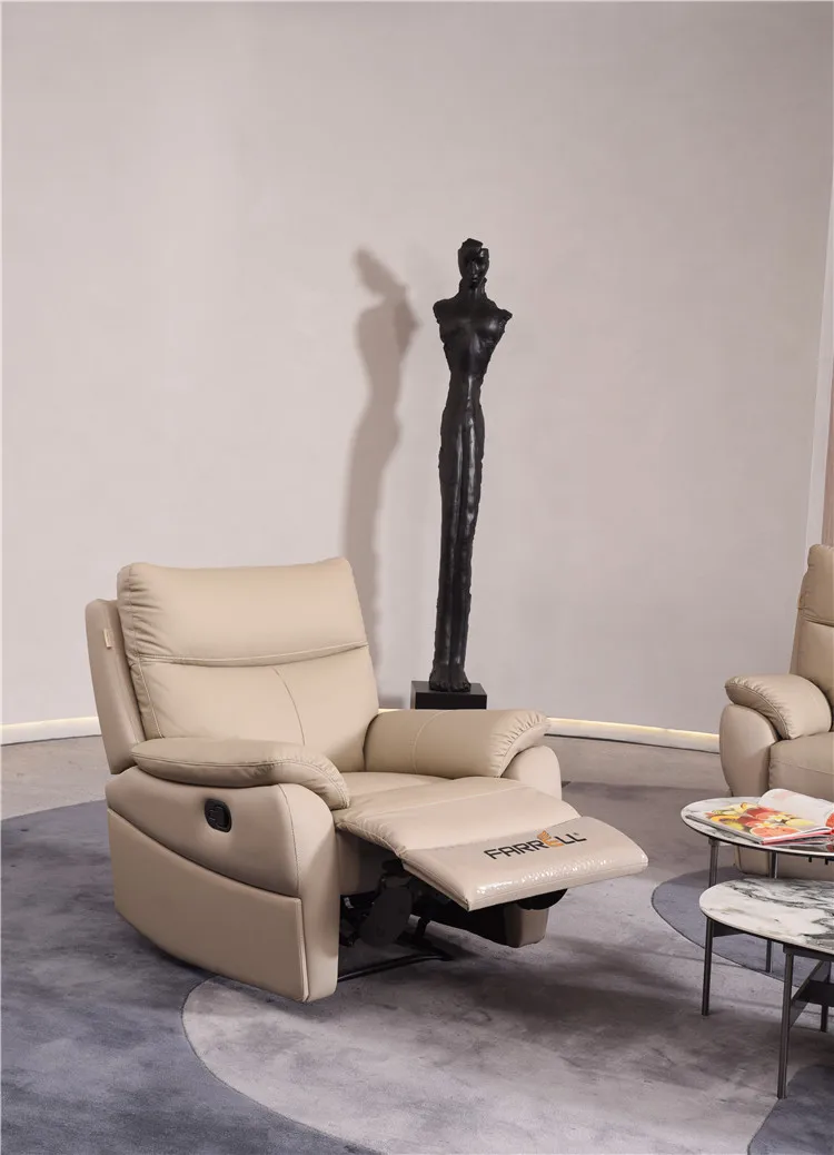 Factory direct sale American style family leather corner sofa leather electric sofa combination