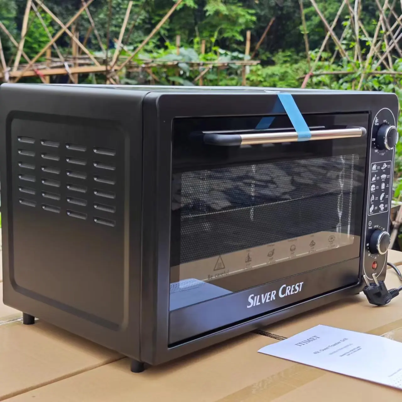 22L multifunctional electric oven for household use, with large capacity and customizable timed baking