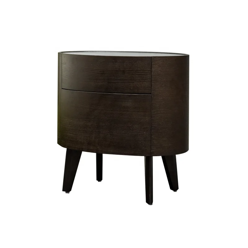 Manufacturer high quality sofa side table solid oak wood bedroom bedside table