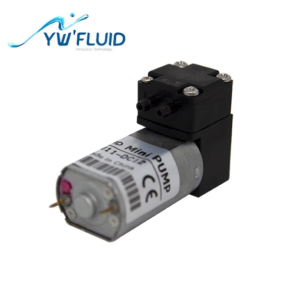 Electric power and air pump usage mini diaphragm motor vacuum quiet air pump-YW11-DC